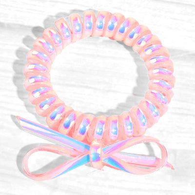 fashion bow knot telephone line hair tie 1 piece