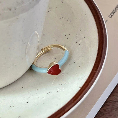 Copper Flower Butterfly Open Rings