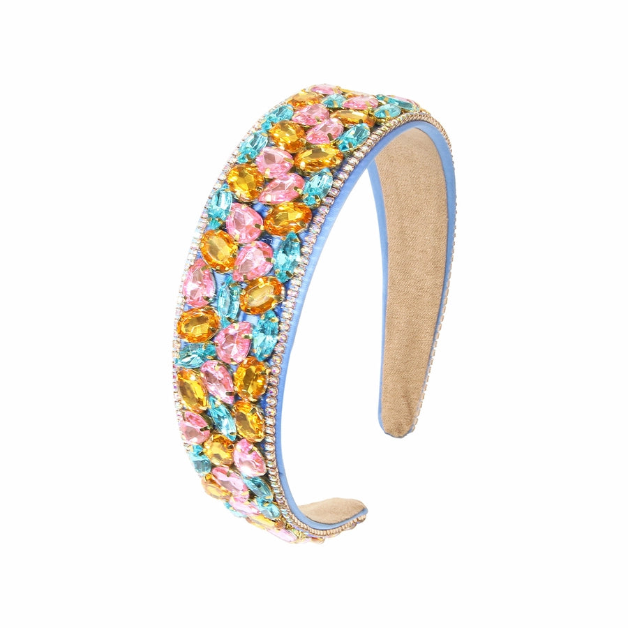 Women's Elegant Streetwear Geometric Plastic Rhinestones Hair Band
