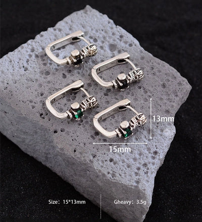 1 Pair Simple Style Cross Crown Copper Earrings