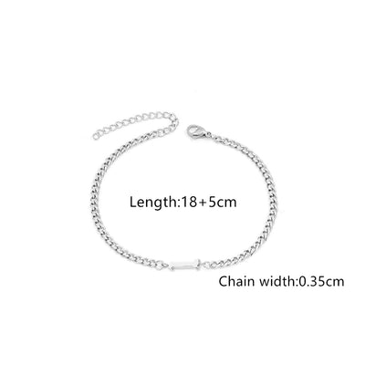 Classic Style Letter 201 Stainless Steel 304 Stainless Steel Bracelets In Bulk
