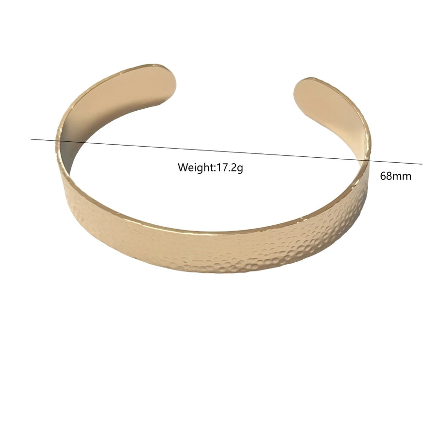 Elegant Streetwear Geometric Titanium Steel Cuff Bracelets Bracelets In Bulk