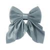 Girl'S Sweet IG Style Bow Knot Yao Ming Polyester Ribbed Band Hair Clip