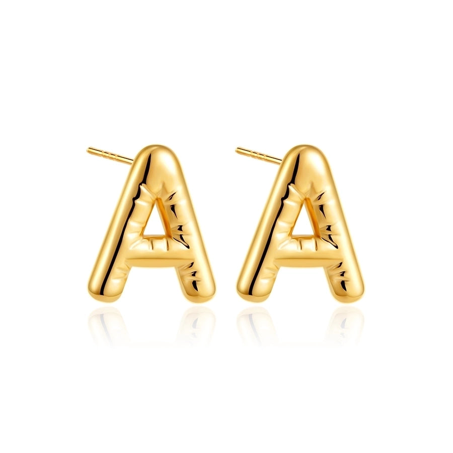 1 Pair Classic Style Letter 304 Stainless Steel Ear Studs