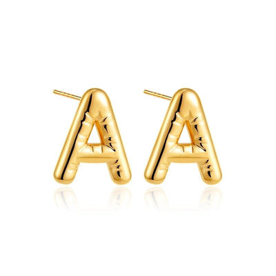 1 Pair Classic Style Letter 304 Stainless Steel Ear Studs