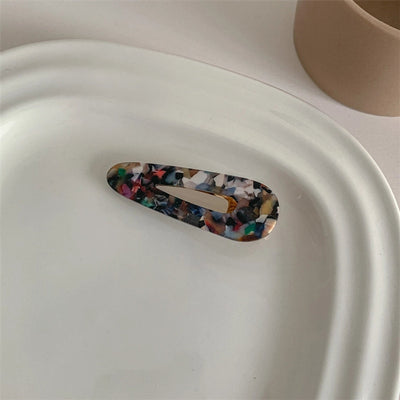 simple style flower acetic acid sheets printing hair clip 1 piece