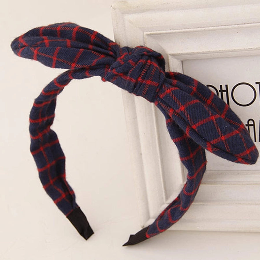 simple style flower bow knot twist cloth hair band