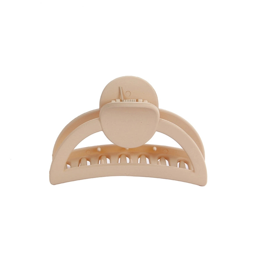 Milk Tea Color Grab Clip  Girl's Hair Grab Head Shark Clip Summer Hair Clip Hair Accessories