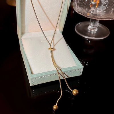 Jewelry Simple Style Solid Color 304 Stainless Steel Pendant Necklace