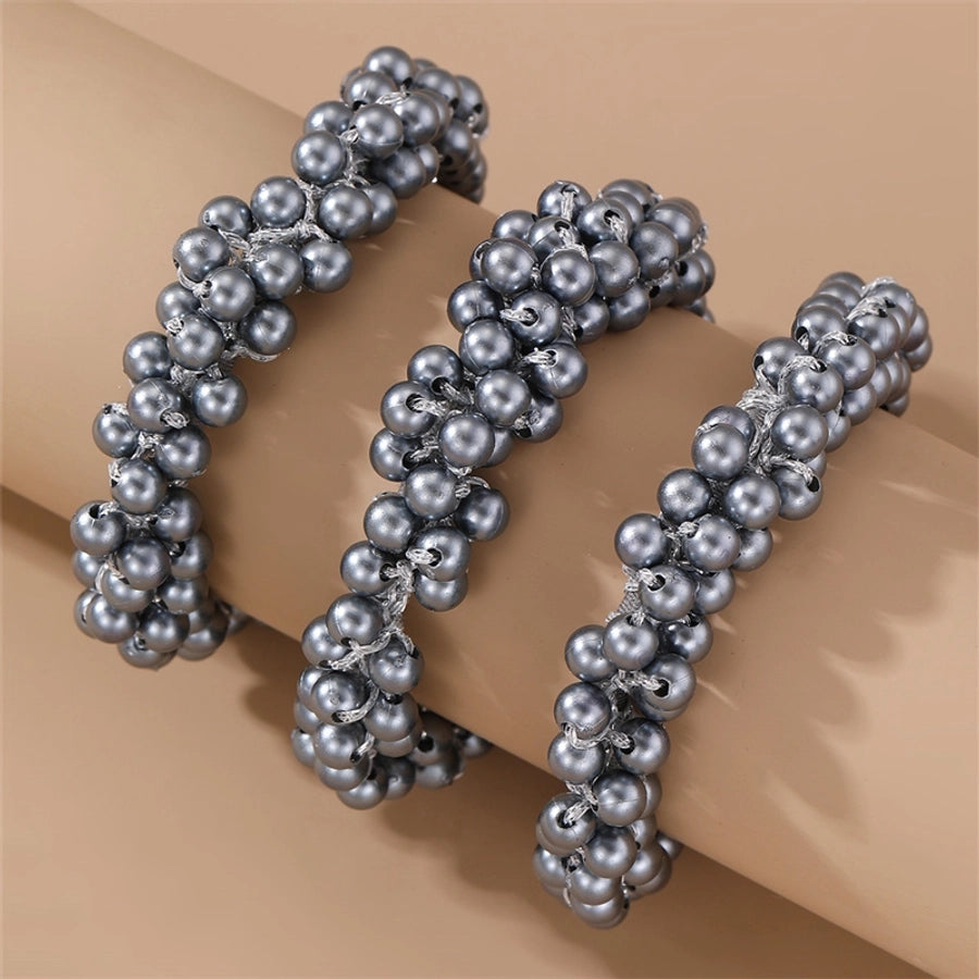 Women's Fairy Style Sweet Simple Style Round Imitation Pearl Beaded Artificial Pearls Hair Tie