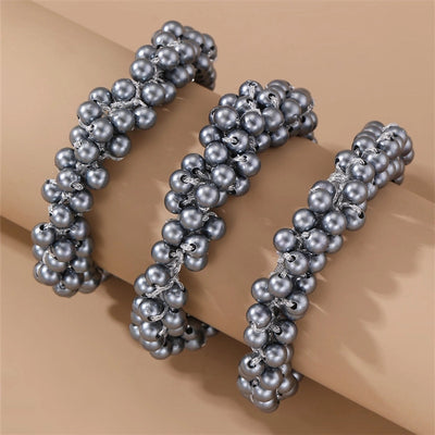 Women's Fairy Style Sweet Simple Style Round Imitation Pearl Beaded Artificial Pearls Hair Tie