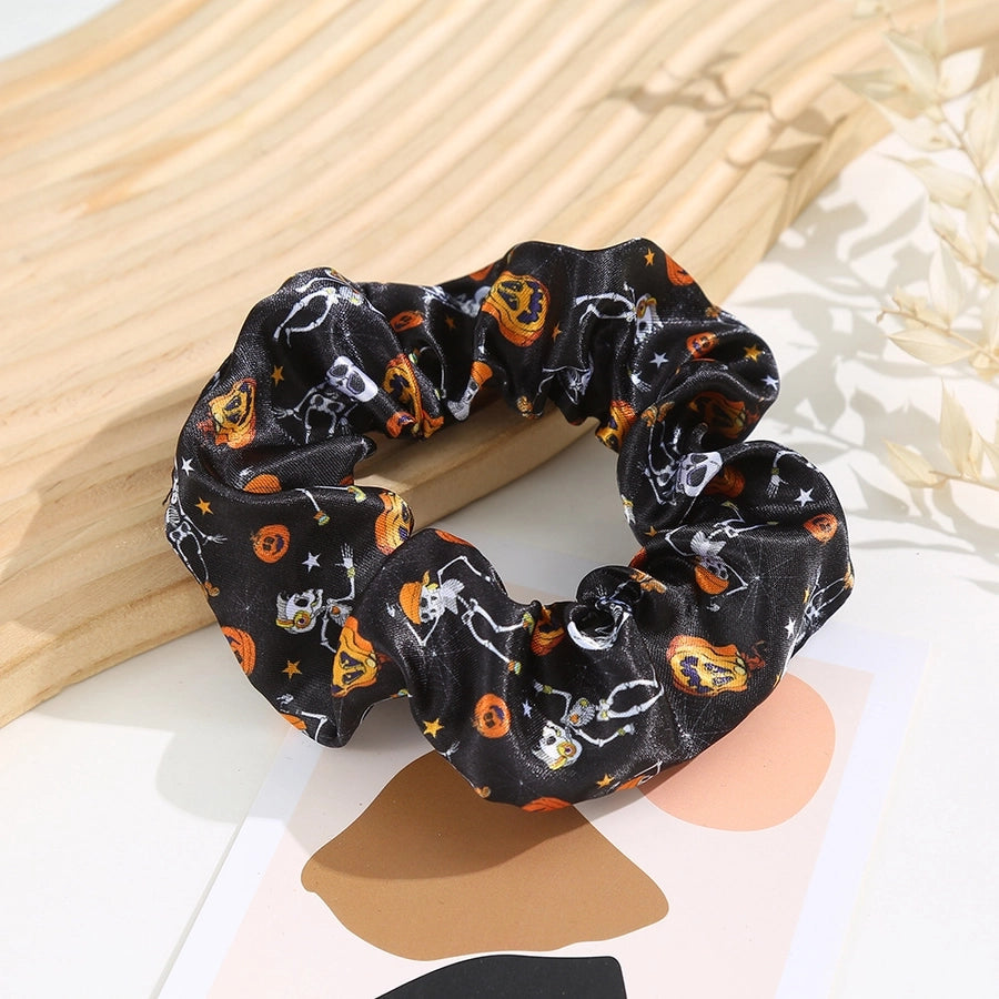 Halloween Basic Women's Pumpkin Polyester Hair Tie