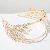 Women's Elegant Queen Bridal Leaves Alloy Plating Hair Band