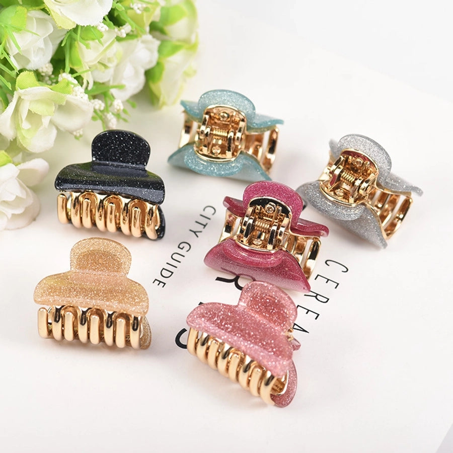 simple style solid color arylic stoving varnish hair claws