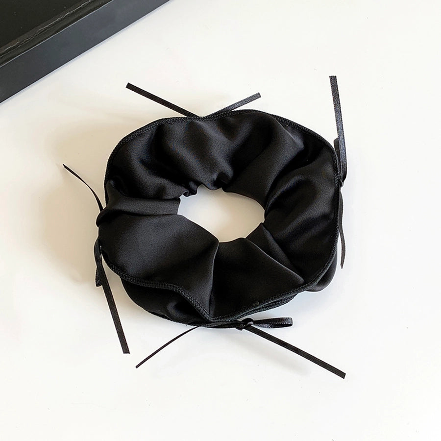 Women's Sweet Solid Color Cloth Hair Tie
