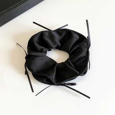 Women's Sweet Solid Color Cloth Hair Tie