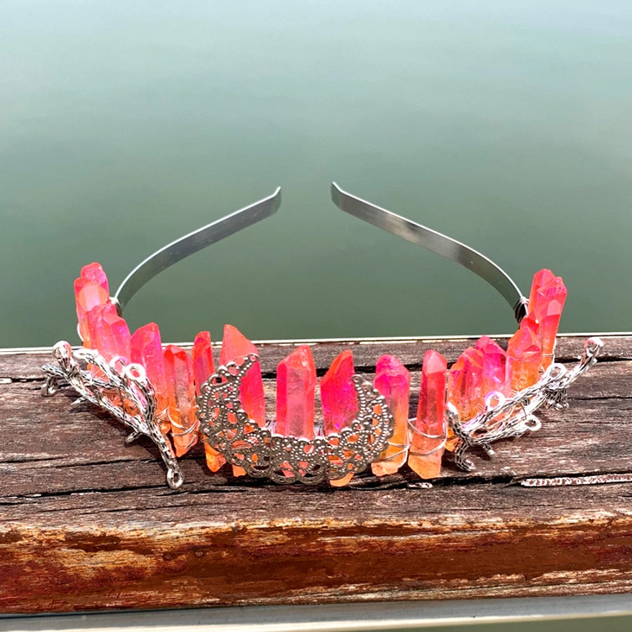 fashion moon crown alloy hollow out crown