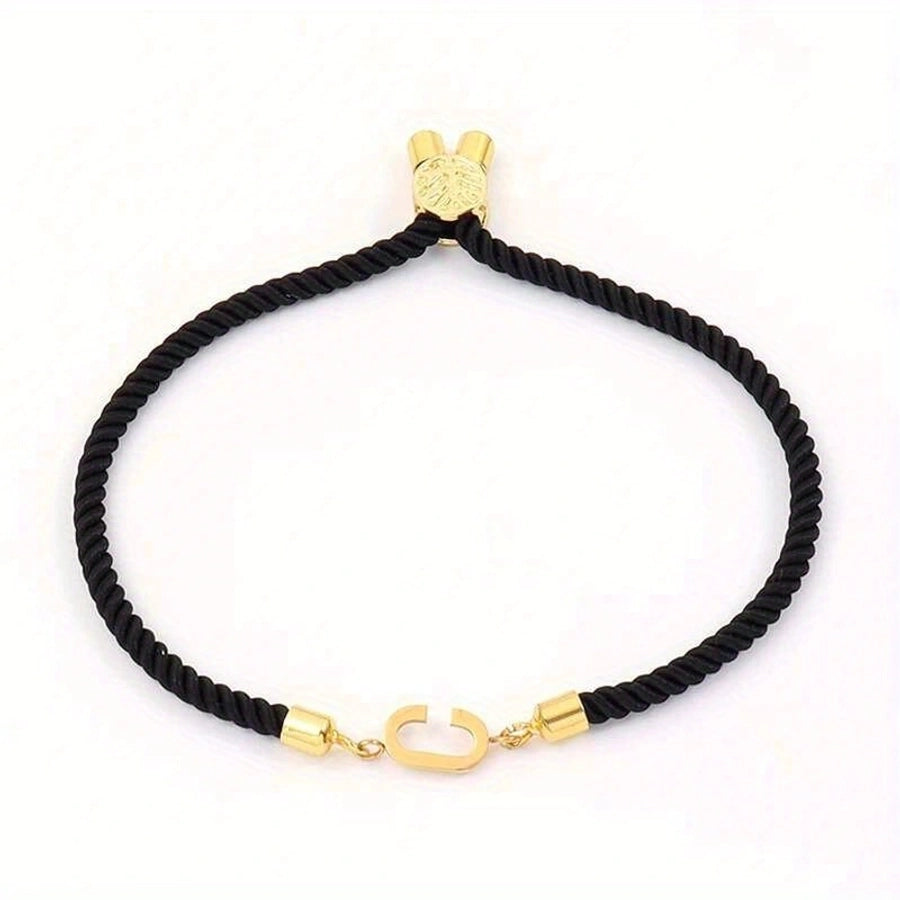 Simple Style Classic Style Letter 304 Stainless Steel Bracelets In Bulk