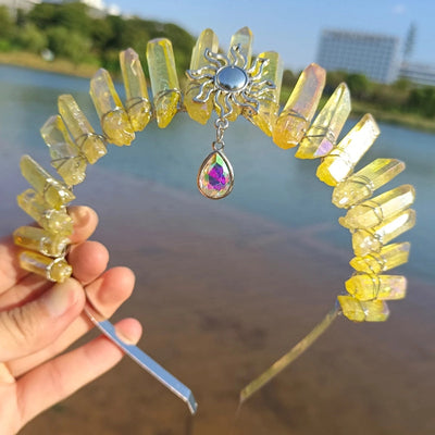 fashion geometric gem handmade plating hair band 1 piece
