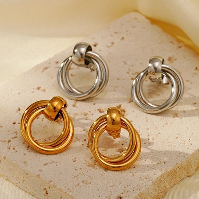 1 Pair Simple Style Geometric 304 Stainless Steel Ear Studs