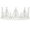 fashion crown imitation pearl alloy rhinestone plating crown 1 piece