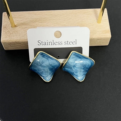 1 Pair IG Style Simple Style Square 304 Stainless Steel Ear Studs