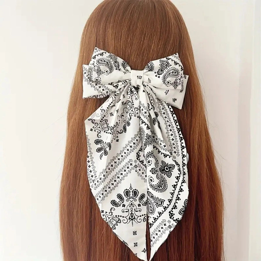 Women's Simple Style Bow Knot Cloth Hair Claws