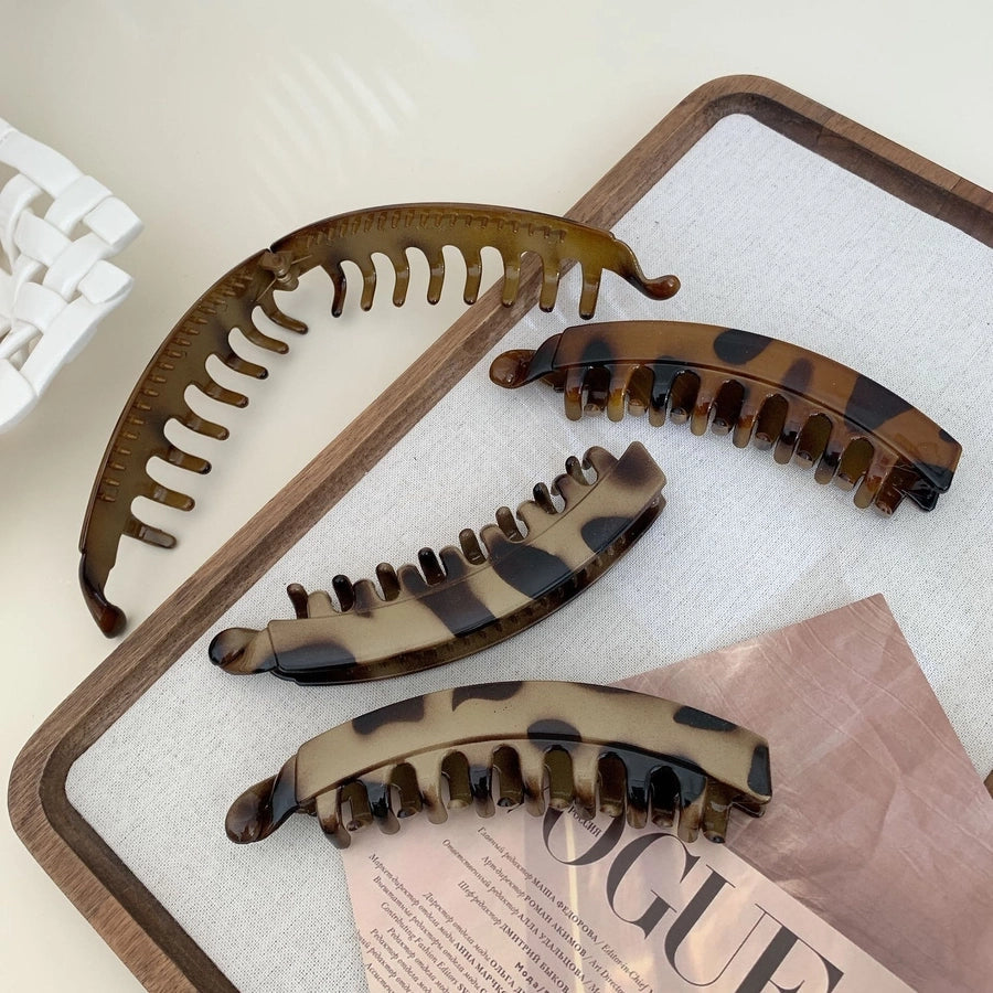 Women's Simple Style Streetwear Leopard PS Hair Claws