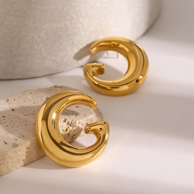 1 Pair Simple Style Classic Style Letter 304 Stainless Steel Ear Studs